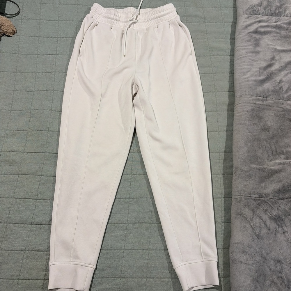 Women Cream Jogger Pants
